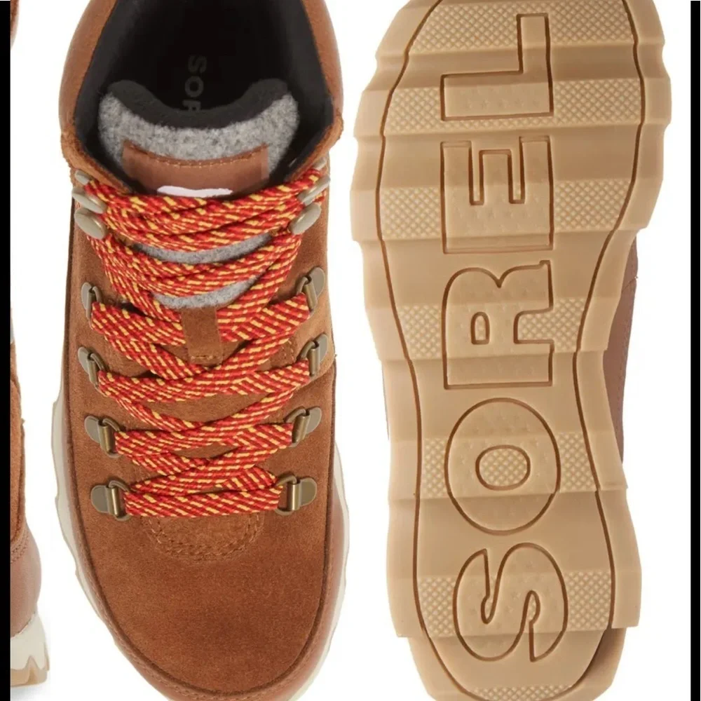 Sorel Kinetic Conquest Velvet Tan Boot size 6.5 New